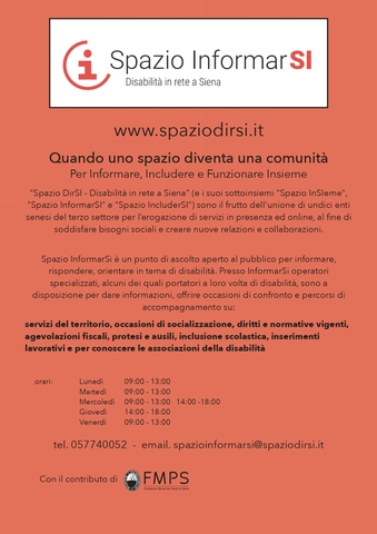 Spazio InformarSI - Disabilità in rete a Siena